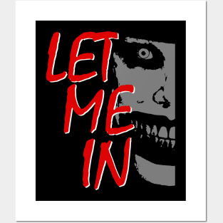 Horror Movie Inspired with Quote Let Me in Posters and Art